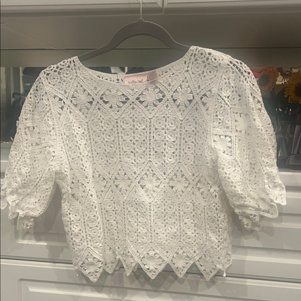 Elegant White Lace Blouse